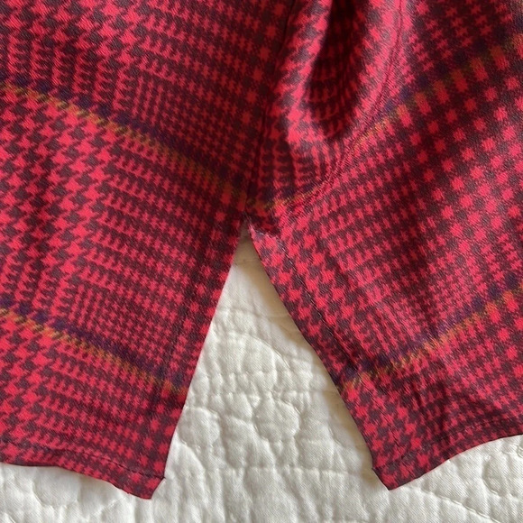 Tunic Top Women’s 2X Paisley & Plaid Print Plum Silky Party Boho - Picture 16 of 16